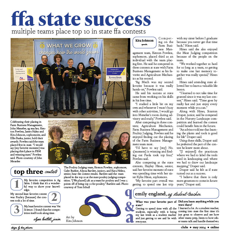 FFA+teams+place+at+State+Contest